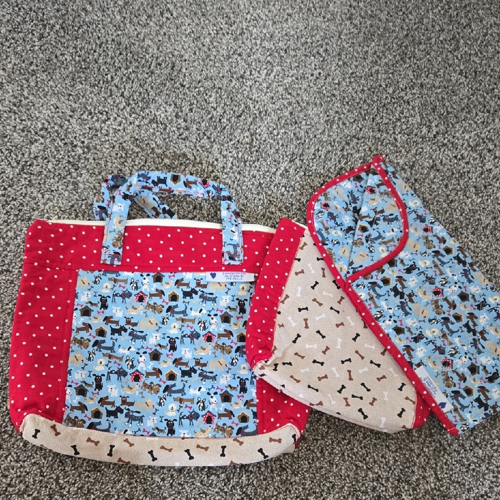 Animal Print Tote Set